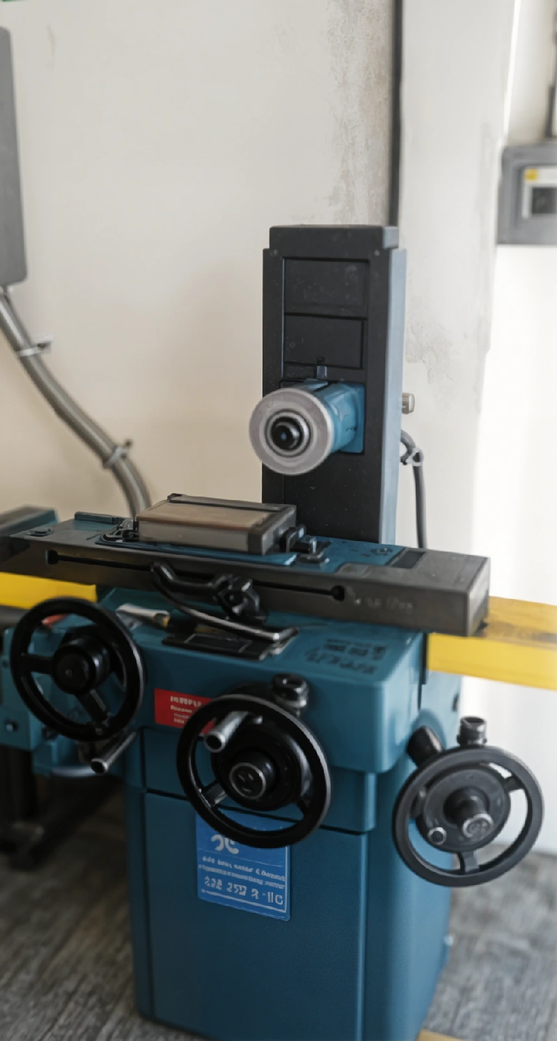 Rectificadora de superficies planas con mesa magnética en el taller